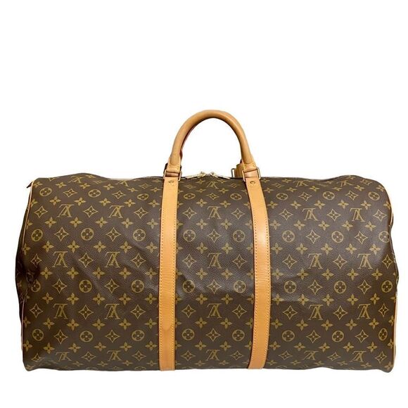 LOUIS VUITTON Monogram Keepallโ55 Travel Bag ๐งณ LV 29 - Picture 5 of 17
